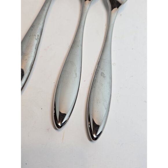 Nambe 18/10 Dinner Fork Replacement set of 4 Stainless Steel Glossy - Picture 3 of 6
